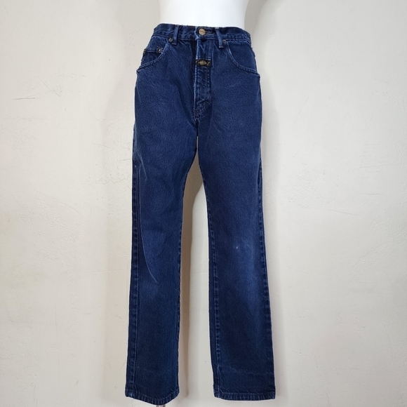 1990's Vintage Overdyed Marithe + Francois Girbaud Hi Rise Jeans Size 10 - Picture 1 of 16